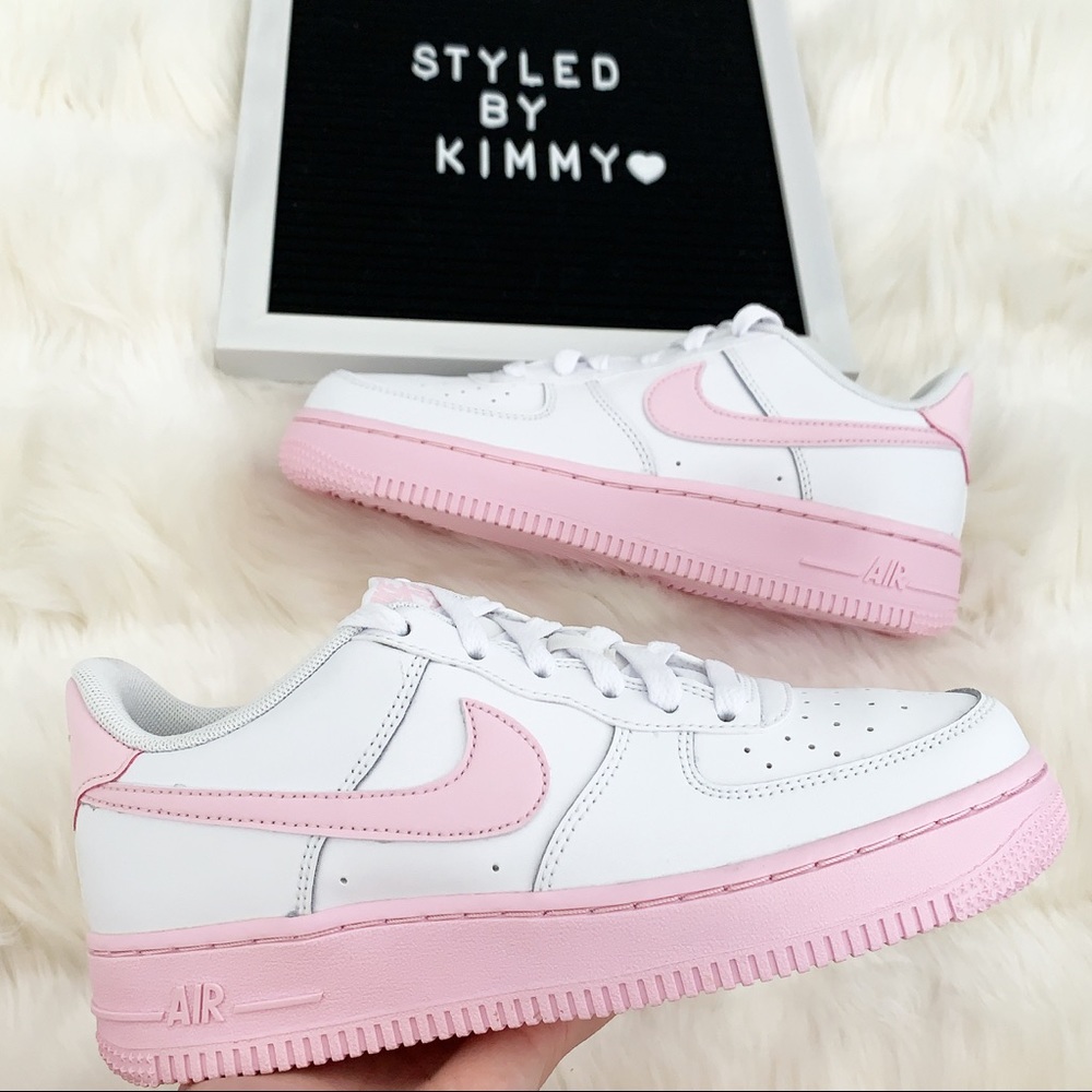 🌸 Nike Air Force 1 Shoes Sneakers PINK AF1 NWT - Picture 2 of 9